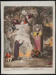 Shakespeare geofferd of het offer aan hebzucht, 1789